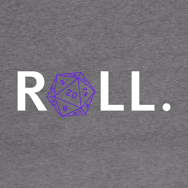 Roll. RPG Shirt white and purple by Pixel-Meanagerie